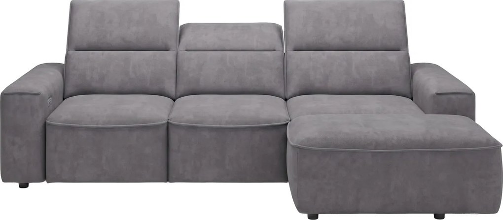 Ъглов диван Cenedra mini-сив-десен