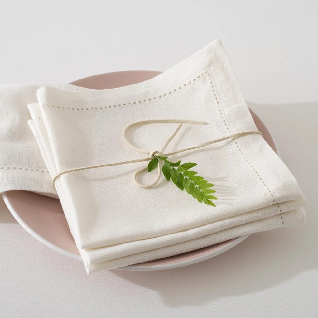 Сет кърпи atmosphera Chambray, 40x40 cm, 4 бр - Тюркоаз