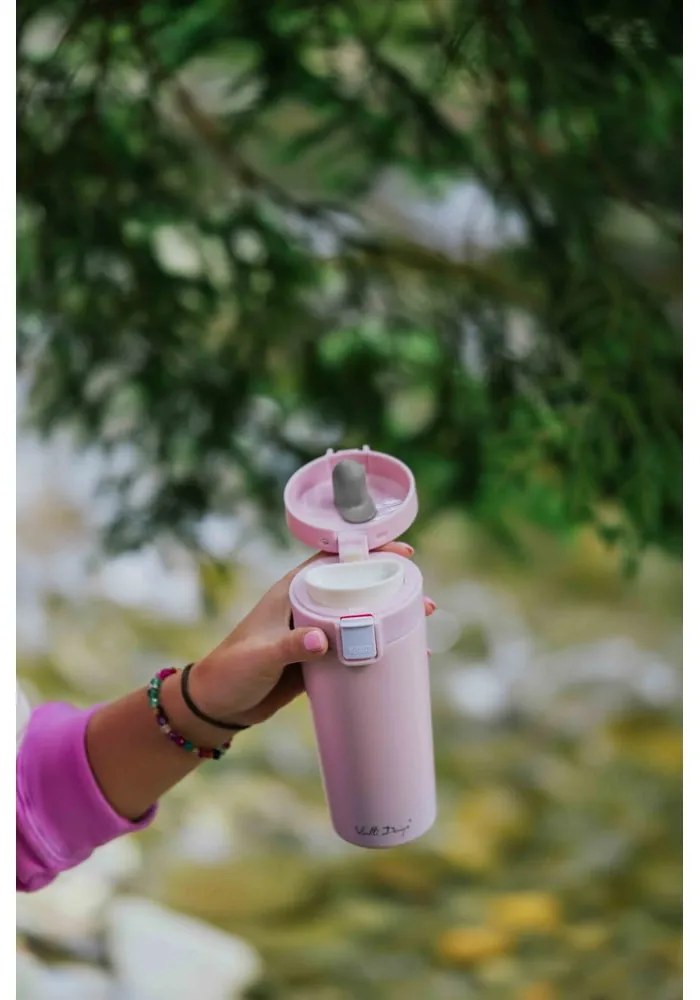 Розова термочаша за пътуване , 400 ml Fuori - Vialli Design