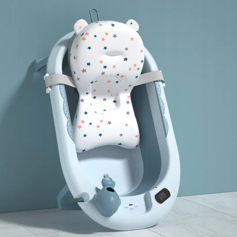 Сгъваема бебешка вана VAIANA PREMIUM с възглавница - повече цветове Бежово