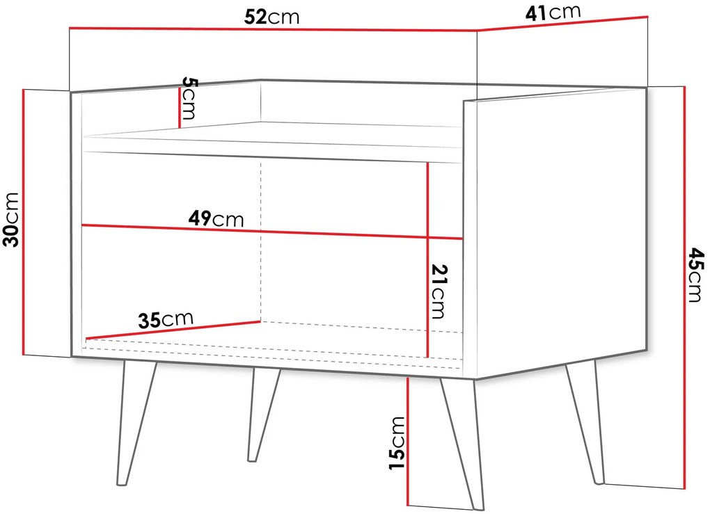 Нощно шкафче Ademo