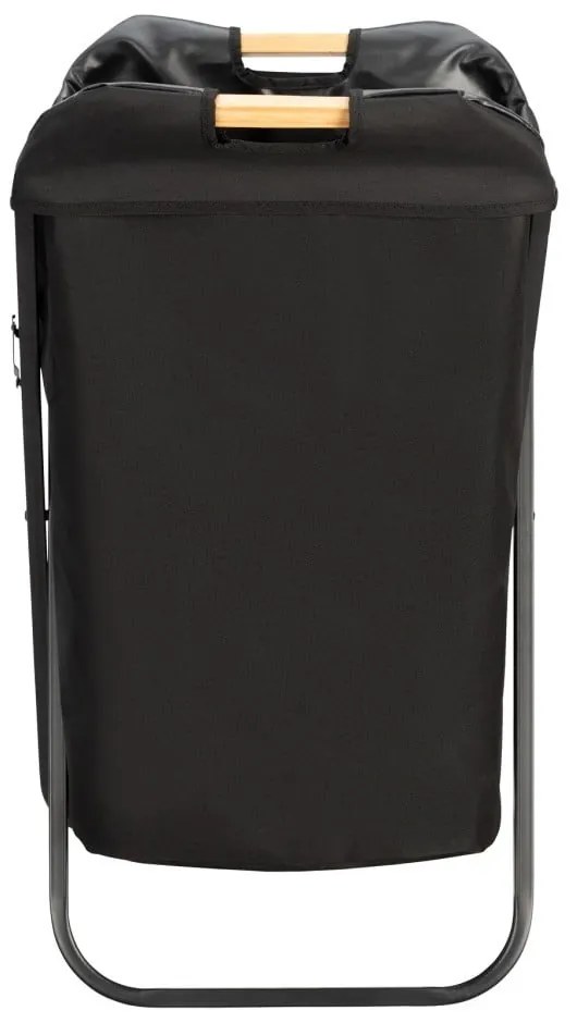 Черен сгъваем кош за пране Loft - Wenko