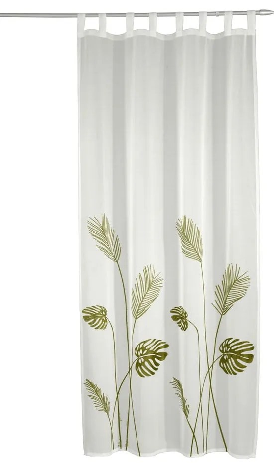 Бяло-зелена завеса от воал 135x245 cm – Sehlbach