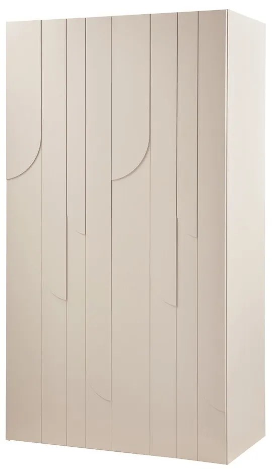 Светлосиво шкафче от масивен бор 110x200x57 cm Rain – WOOOD