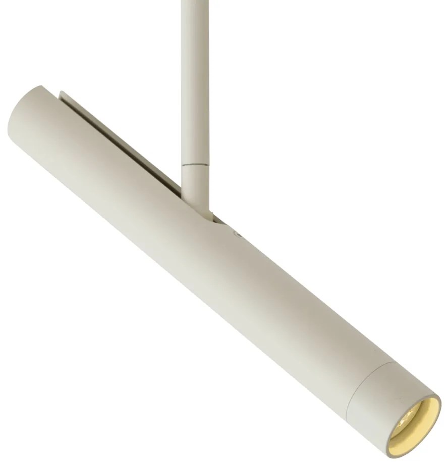 Модерен спот бежов с бяло за релсова осветителна система 1-фазна - Slimline Avery