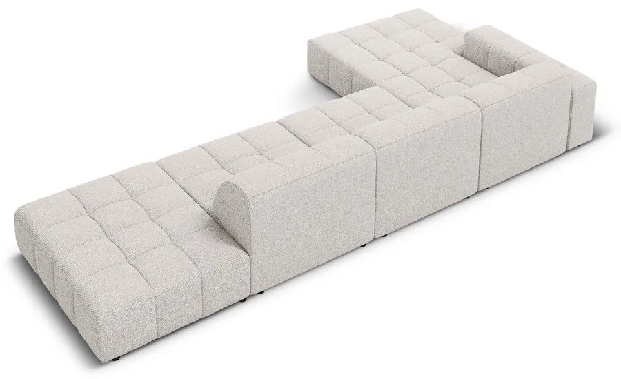 Светлосив ъглов диван (ляв ъгъл) Chicago - Cosmopolitan Design