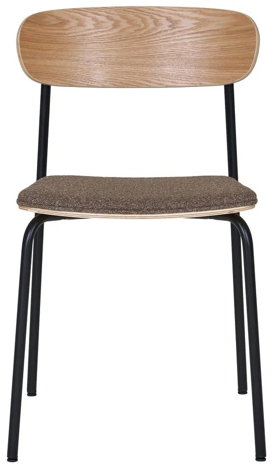 Черен/кафяв трапезен стол за подреждане от декор от ясен Estepona – House Nordic