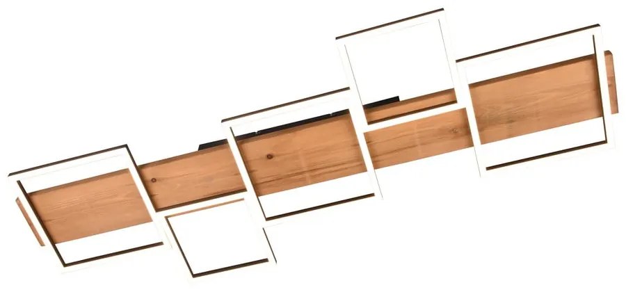 Черно и естествено LED затъмняващо се осветително тяло за таван 44x115 cm Harper – Trio