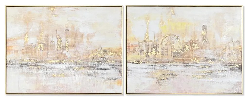 Картина DKD Home Decor New York (80 x 3,5 x 60 cm) (2 броя)