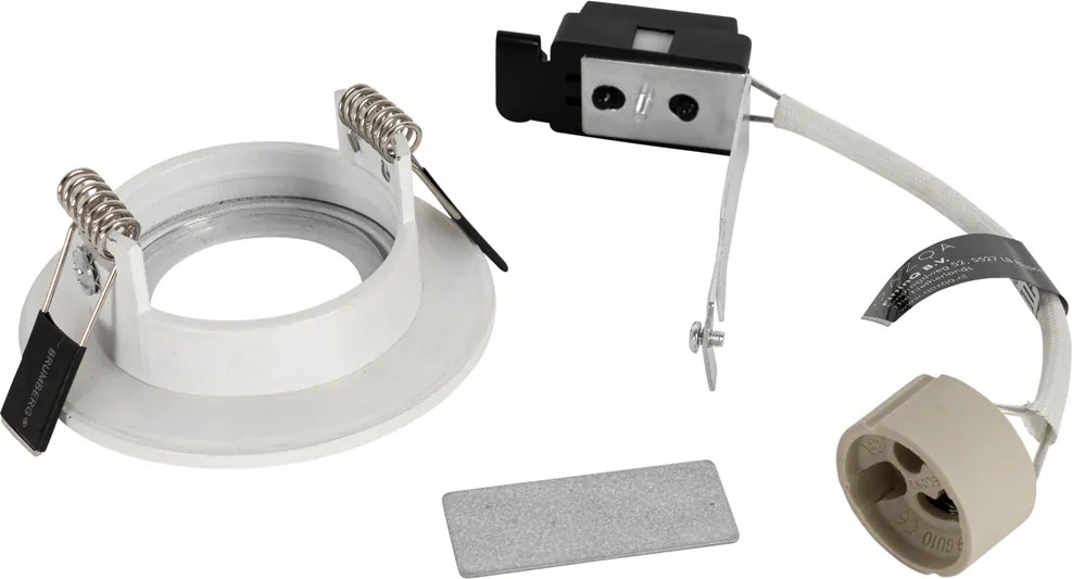 Интелигентен вграден прожектор бял кръгъл IP44 вкл. Wifi GU10 50mm - Xena