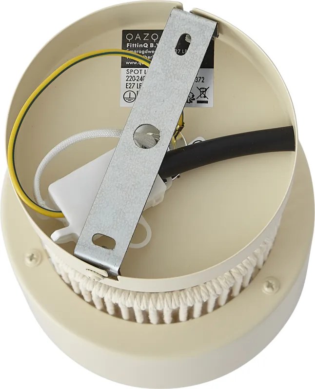 Модерен спот бежов със злато, въртящ се и накланящ се - Kora