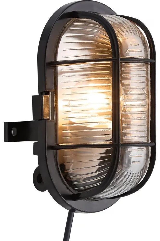 Nordlux - Екстериорен аплик SKOTLAMPE 1xE27/60W/230V IP44 черен