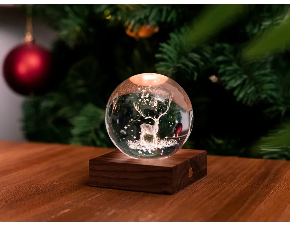 Тъмнокафява светлинна декорация с USB Amber – Gingko