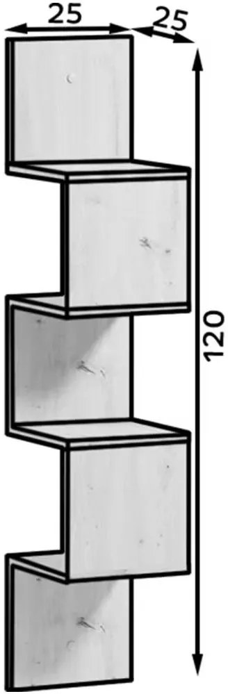 Етажерка Apolonia-Бял