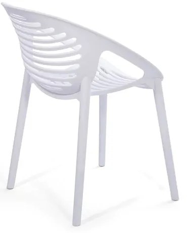 Градински комплект за хранене за 6 души с бял стол Joanna и маса Strong, 210 x 100 cm - Bonami Selection