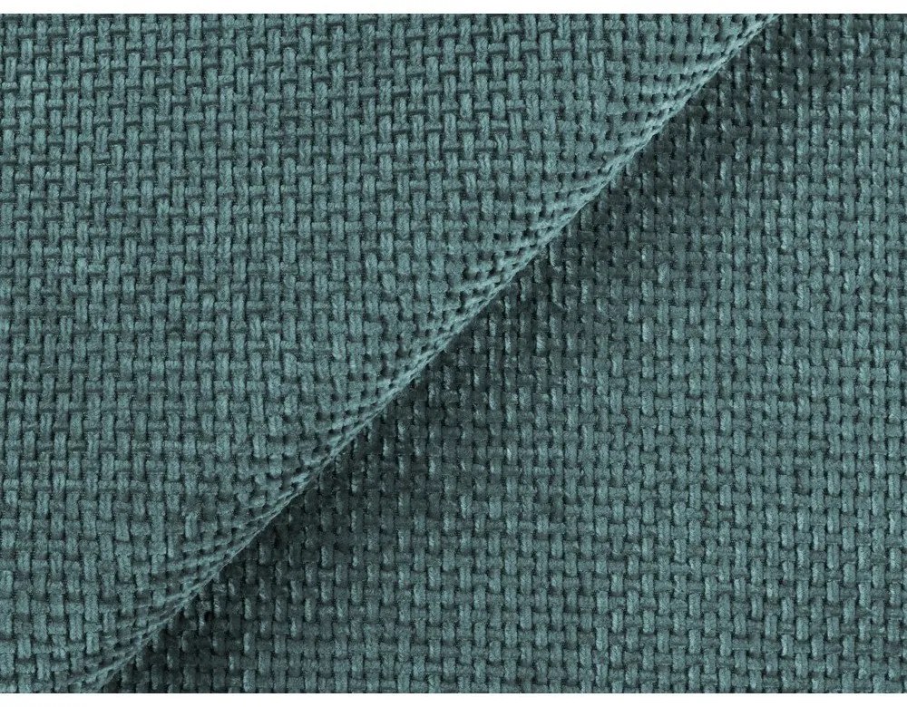 Син шенилов разтегателен ъглов диван с място за съхранение (десен ъгъл) Mele – Makamii