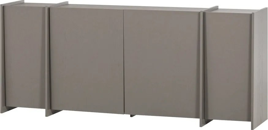 Сив скрин от декор от ясен 200x85x44 cm Brock – WOOOD