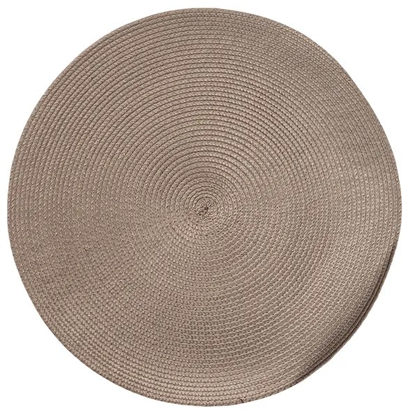 Horecano - Подложка за хранене кръгла ф38см PVC сива (9969)