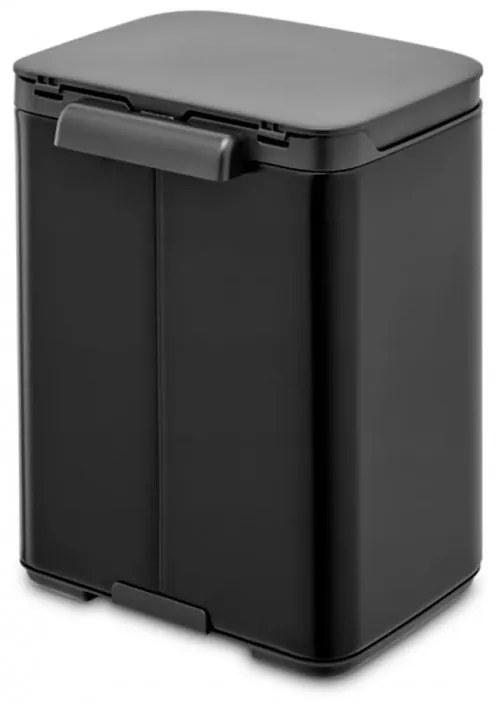 Кош за боклук Brabantia Bo Small 1006622, 4 л, Плавно и безшумно отваряне, Противоплъзгаща основа, Черен