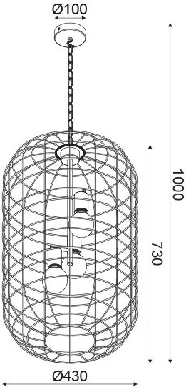 Покривна лампа 3light Earline plus