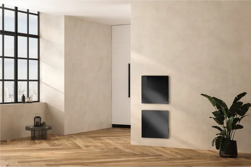 Електрически инфрачервен конвектор AENO AGH0012S, 500W, 12 м2, LED, Мобилно управление, Wi-Fi, Сензори за наклон и падане, IP24, Черен