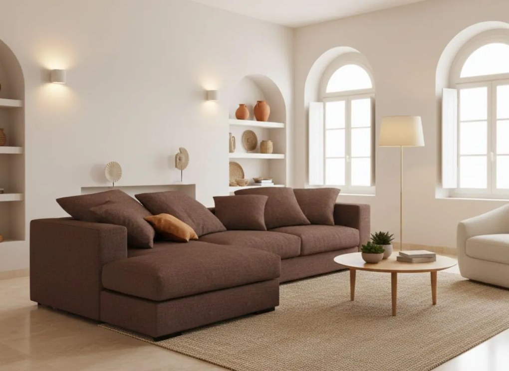 Ъгъл диван Pilo-Customizable-225φ 145β cm.-Tampa (Star4612)