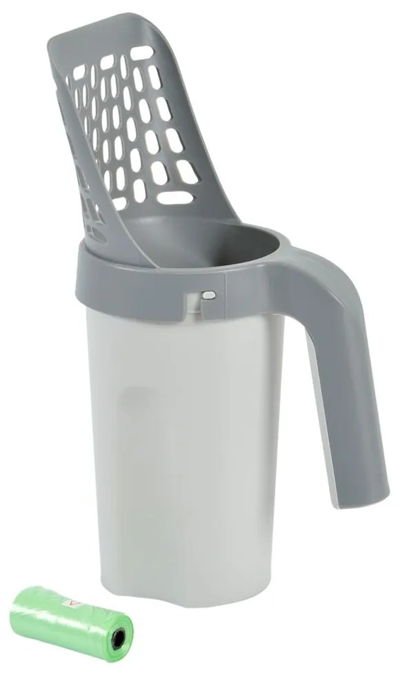 Светлосива лопатка 16x11 cm – Love Story