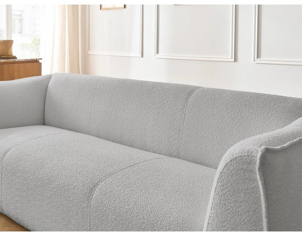 Светлосив диван от прежда с примки от букле 242 cm Giorgia – Bobochic Paris