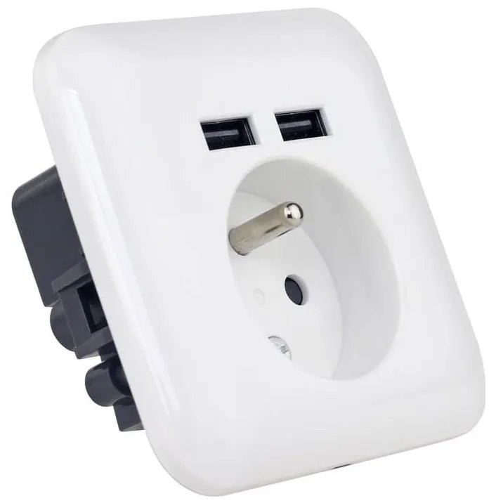 Домашна розетка FRENCH с USB 250V/16A