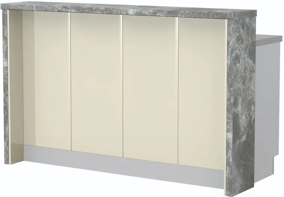 Островна кухненска пейка Modena-Length: 160 cm.-Beige-Siena Marble