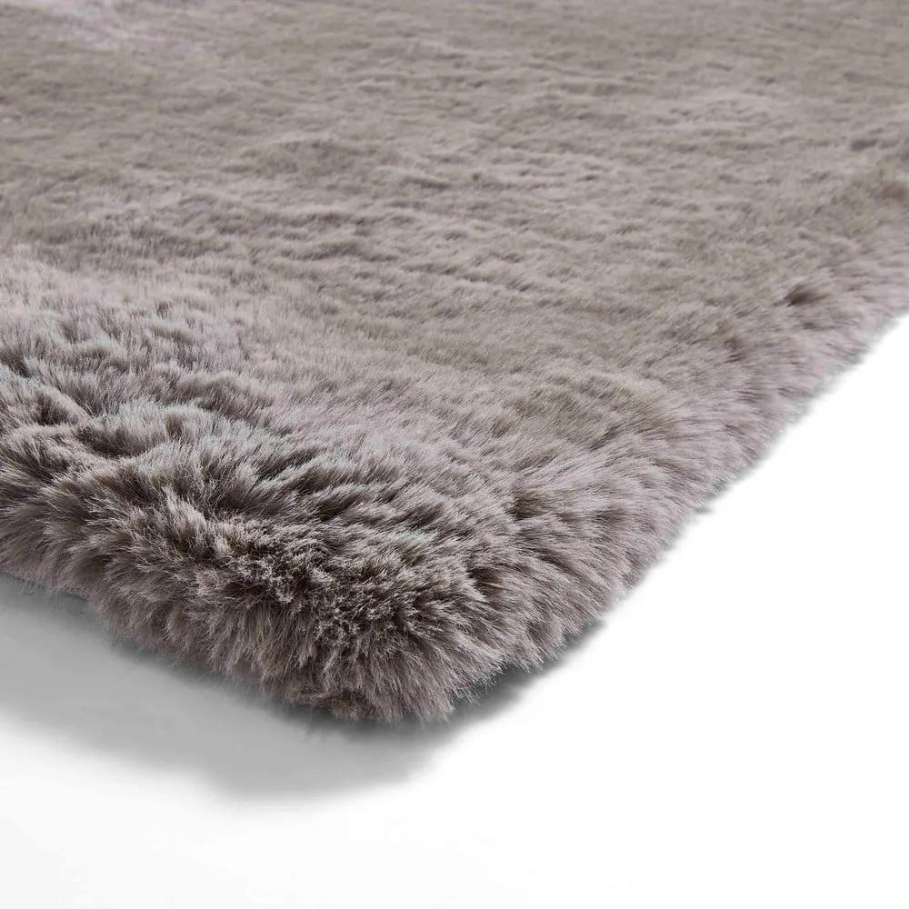 Сив килим 80x150 cm Super Teddy – Think Rugs