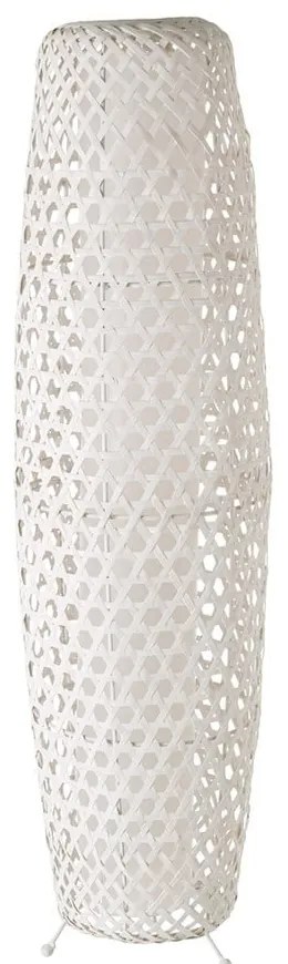 Кремава подова лампа с бамбуков абажур (височина 88 cm) – Casa Selección