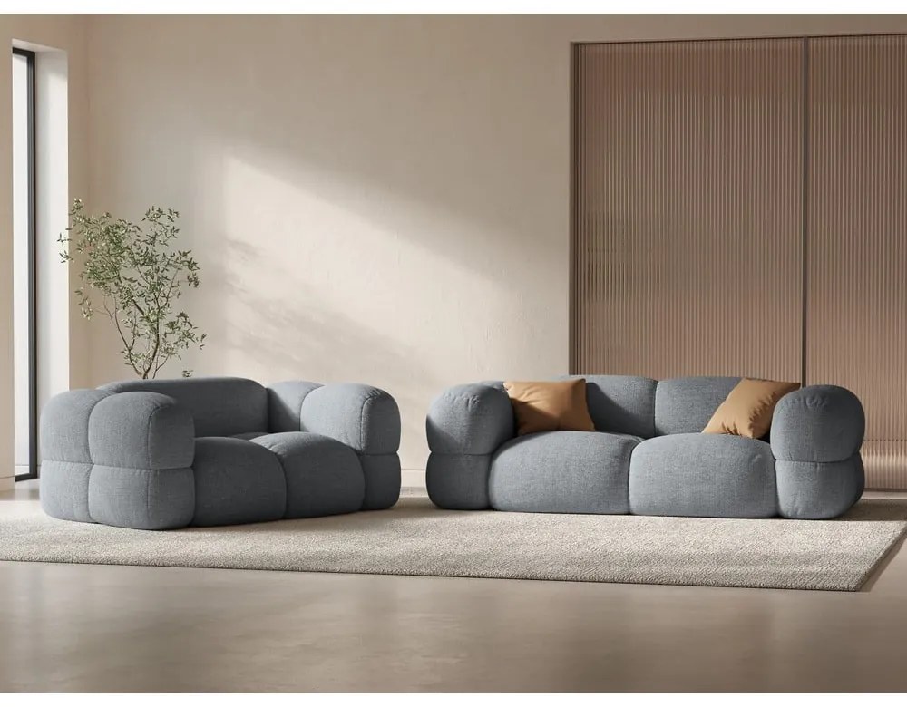 Сив диван 210 cm Loretto – Cosmopolitan Design