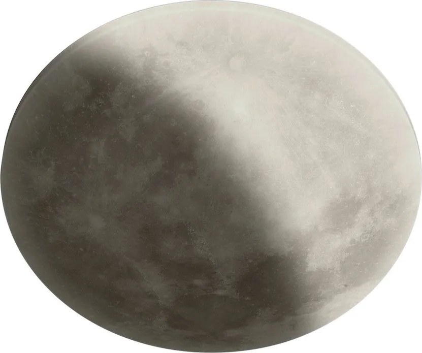 Светлосива LED детска лампа за таван с абажур от акрилно стъкло ø 40 cm Lunar – Trio