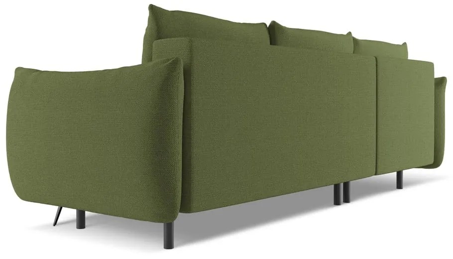 Зелен ъглов диван (ляв ъгъл) Malie – Makamii