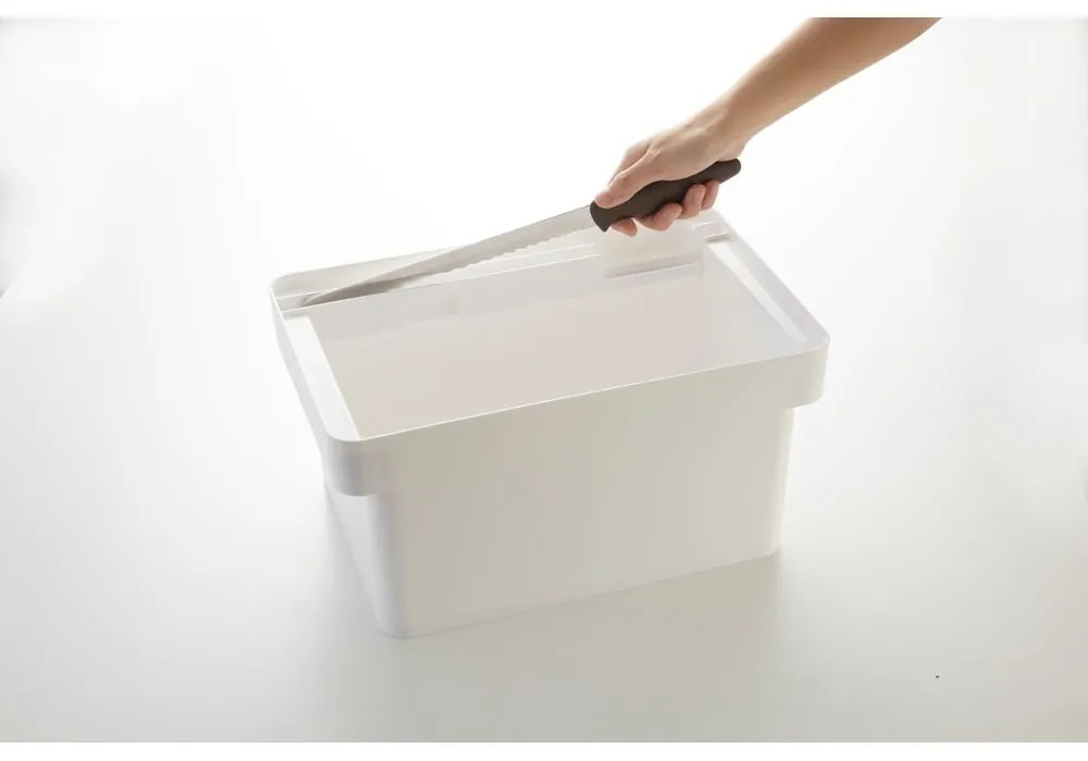 Кошница за бял хляб с бамбуков капак Yamazaki Tower - YAMAZAKI