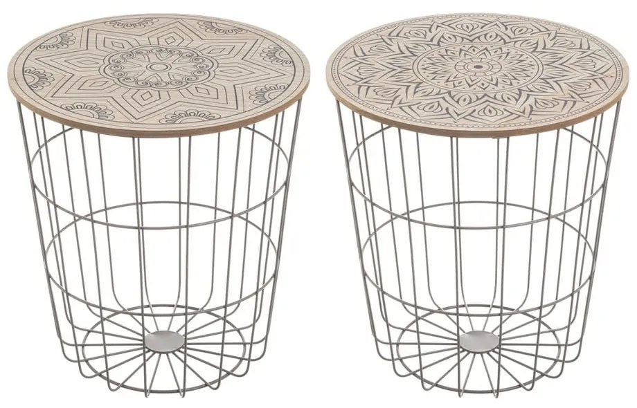 Кръгли странични масички в комплект от 2 бр. ø 40 cm – Casa Selección