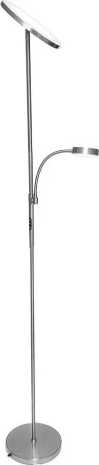 LED димируема подова лампа NORA LED/25W/230V 2200/3000/4000K + LED/5W 3000K хром + с дистанционно управление