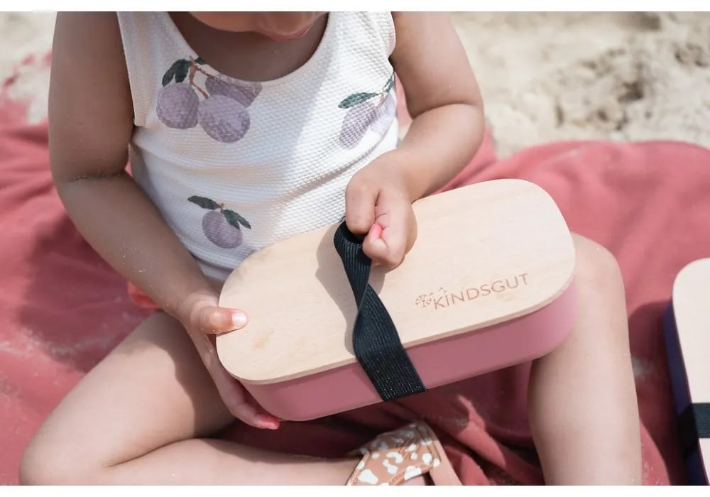 Детска кутия за храна Dusky Pink – Kindsgut