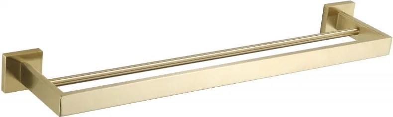 Mexen Vox двойна закачалка за кърпи, златна - 707025-55
