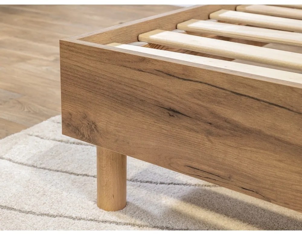 Бежово двойно легло с включена подматрачна рамка 160x200 cm Lior – Bobochic Paris