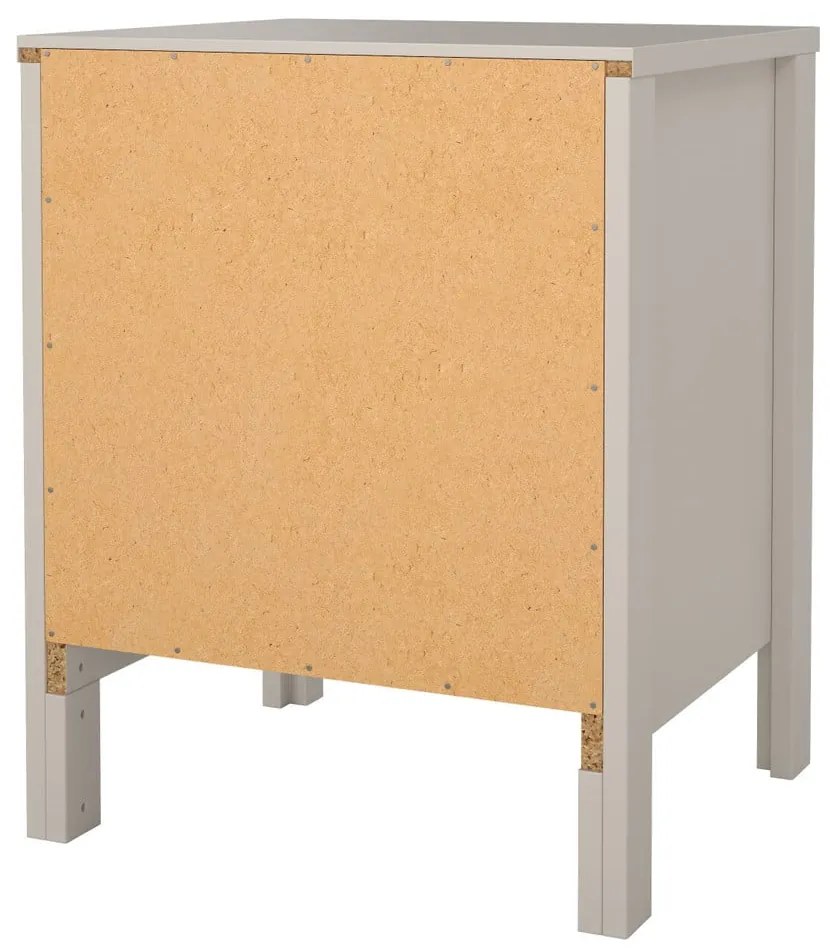 Сиво-бежово нощно шкафче Madrid – Tvilum