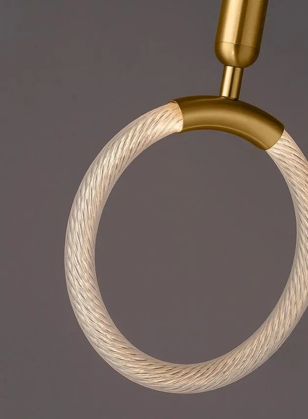 Висяща LED лампа LHJ058-CP1 Brush Gold