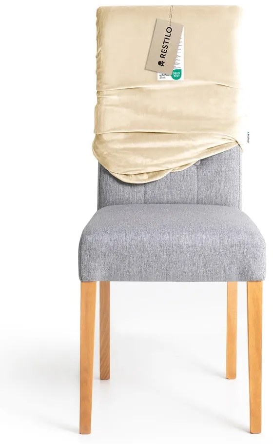 Бежови ластични покривала за стол в комплект от 4 бр. 48 cm Sento – Restilo