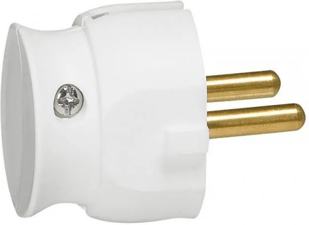 Legrand Щепсел бял плосък без заземяване Slim 16A /15бр/  - 050183