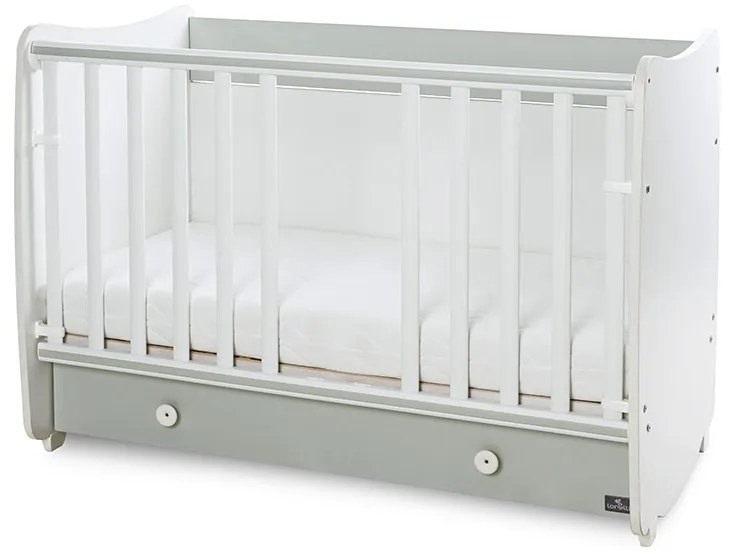 LORELLI Classic Легло-люлка 60/120 см. DREAM БЯЛО/ MILKY GREEN