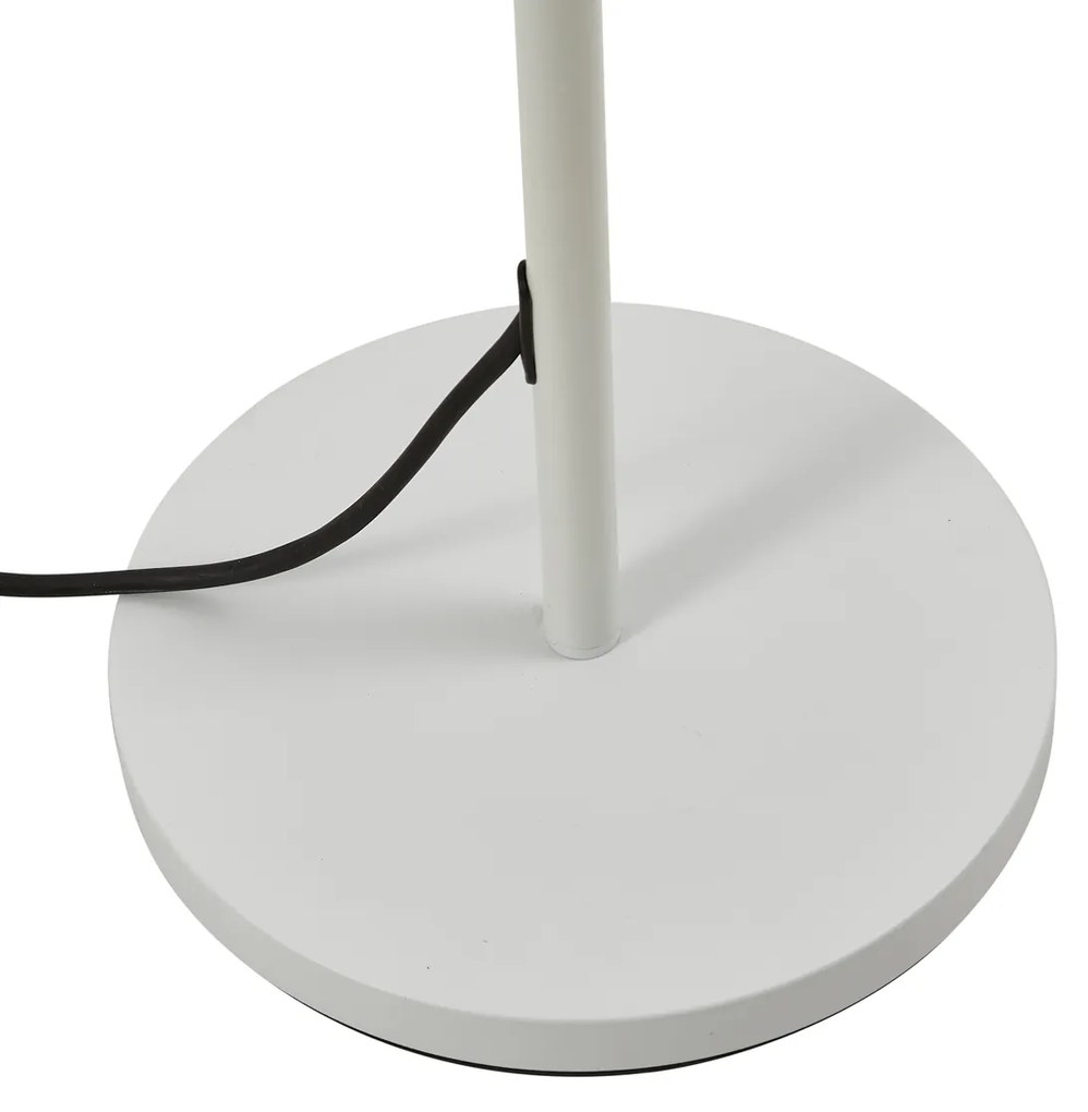 Външна подова лампа бяла със зелен въжен абажур IP44 - Virginia Jayla