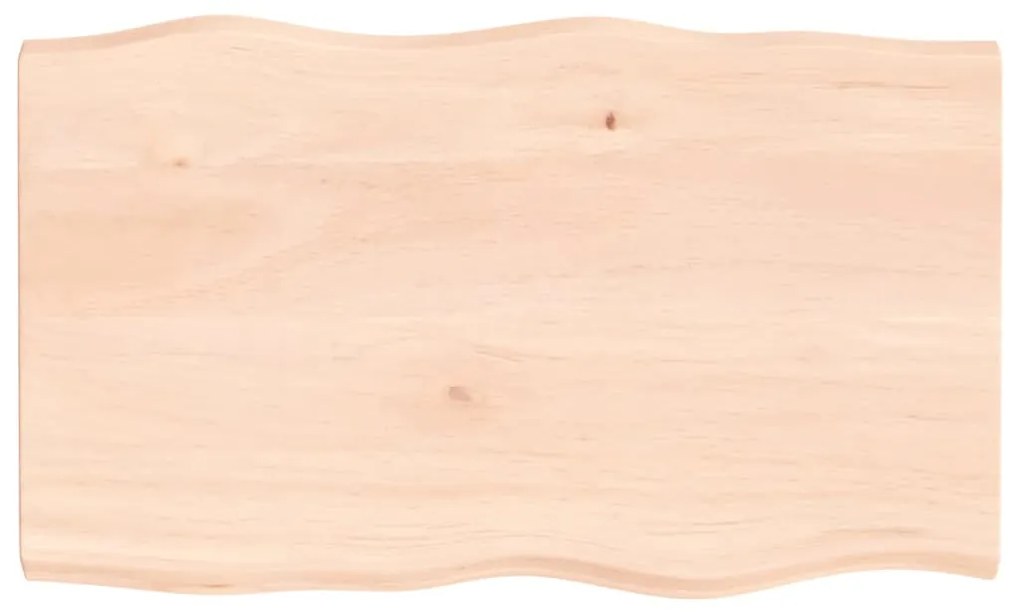 363888 vidaXL Плот за маса 100x60x(2-4) см необработено масивно дърво жив ръб