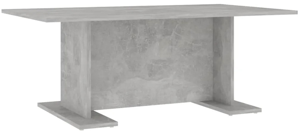 806844 vidaXL Маса за кафе, бетонно сива, 103,5x60x40 см, инженерно дърво