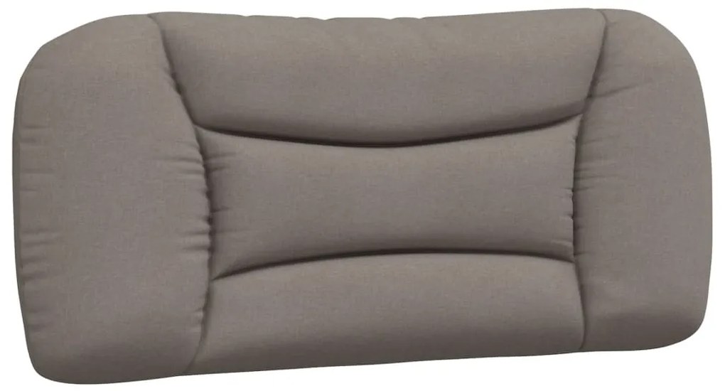 374541 vidaXL Мека табла за легло, таупе, 90 см, плат
